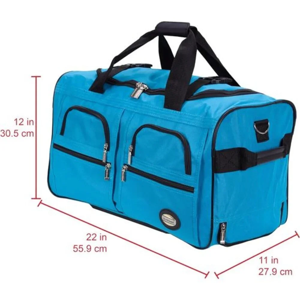 Large Duffle Bag Travel Bag Extra Large Wheels Heavy Duty Zipper Carry On Bag